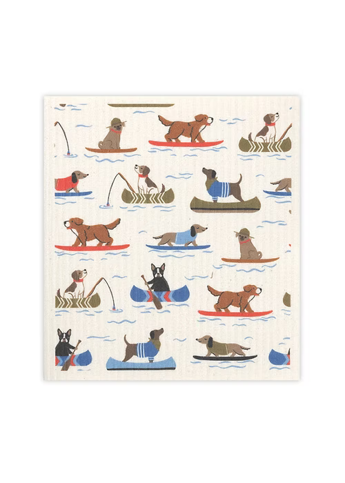 Lake Dogs Designer Sponge Cloth