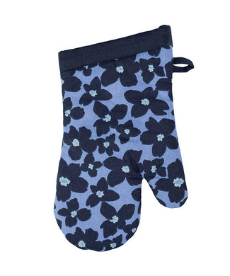 Periwinkle Floral Oven Mitt