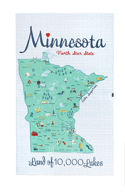 Minnesota Icons VIBE Recycled Tea Towel