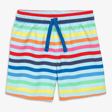 Swim Trunks In Rainbow Sky Stripe