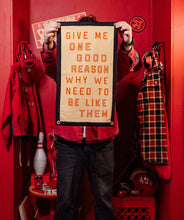 Give Me One Good Reason Why We Need To Be Like Them Camp Flag • Blink-182 x Oxford Pennant