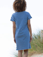 Navy Stripe Organic Cotton Jersey Dress