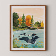 Loons on the Lake Print