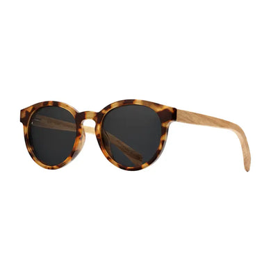 Andiz - Honey Tortoise / Zebra Wood / Smoke Polarized Sunglasses