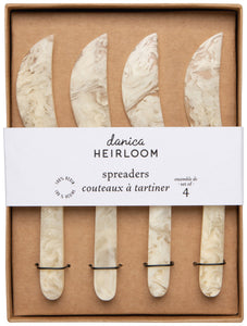 Resin Spreaders -  Bold Tortoiseshell & Dappled Ivory