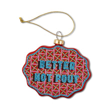 Better Not Pout Scallop Glass Ornament