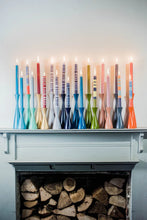 Striped Taper Candles (Multiple Colors/Styles)