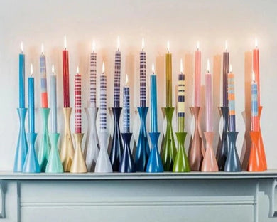 Colorful Wood Candle Holders (Multiple Colors)