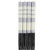 Striped Eco Dinner Taper Candles (Multiple Colors/Styles)