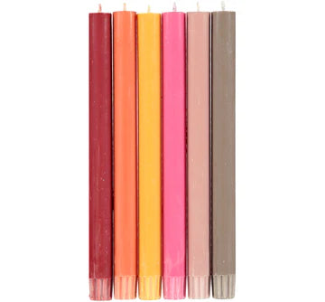 Solid Eco Dinner Taper Candles (Multiple Colors/Styles)