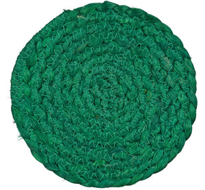 Silk Jute Coasters (Set of 4)- Multiple Colors