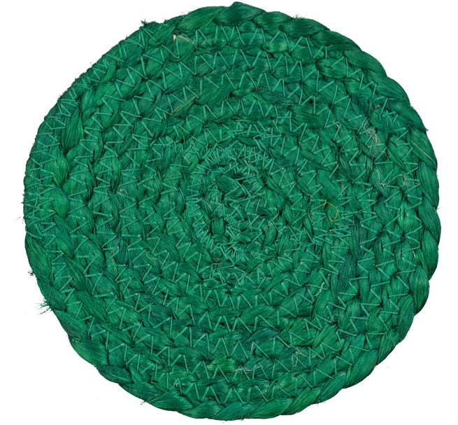 Silk Jute Coasters (Set of 4)- Multiple Colors