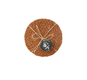 Silk Jute Coasters (Set of 4)- Assorted Styles