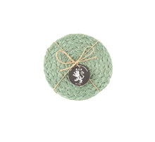 Silk Jute Coasters (Set of 4)- Multiple Colors