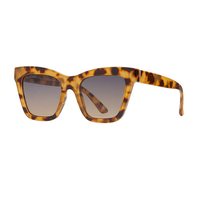 Mari Honey Tortoise + Gradient Grey Tortoise Polarized Lens Sunglasses