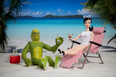 Black Lagoon Beach Barbie Print