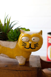 Ceramic Cat Planter/Vase