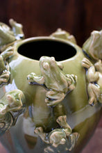 Frogs & Snails Ceramic Vase
