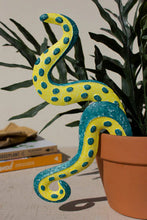 Painted Metal Octopus Tentacles Plant Stakes