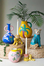 Ceramic Cheetah Bud Vase