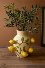Ceramic Strawberry & Lemon Vases