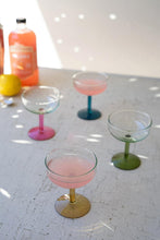 Colorful Stemmed Coupe Glasses (Set of 4 - One Each Color) (Copy)