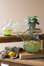 Handcrafted Tilted Glass Pitchers (Two Sizes)