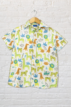 Safari Sketch– Boys’ Cotton Shirt with Coconut Buttons