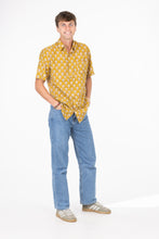 Men’s Button Down Shirt—Gold Leaf