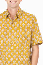 Men’s Button Down Shirt—Gold Leaf