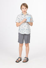 Woodland Wonder – Boys’ Cotton Shirt with Coconut Buttons