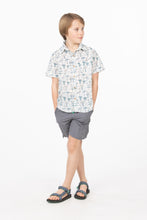 Woodland Wonder – Boys’ Cotton Shirt with Coconut Buttons