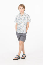 Woodland Wonder – Boys’ Cotton Shirt with Coconut Buttons