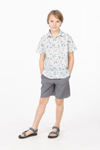 Woodland Wonder – Boys’ Cotton Shirt with Coconut Buttons