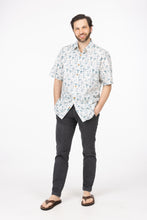 Men’s Woodland Wonder Button Down Shirt – Earthy Mushrooms
