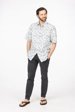 Men’s Woodland Wonder Button Down Shirt – Earthy Mushrooms