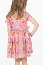 Meadow Blush Wrap Dress – Kids Block Printed Wrap Dress
