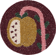 Hand-Beaded Pome Coasters (Set of 4)