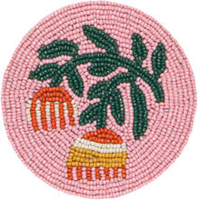 Hand-Beaded Venus Coasters (Set of 4)