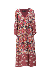 Kris Dress – Tawny Port Floral by Emily Lovelock