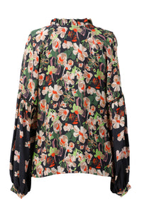 Emma Blouse - Black Floral