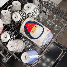 Santa Ornament Swedish Dishcloth