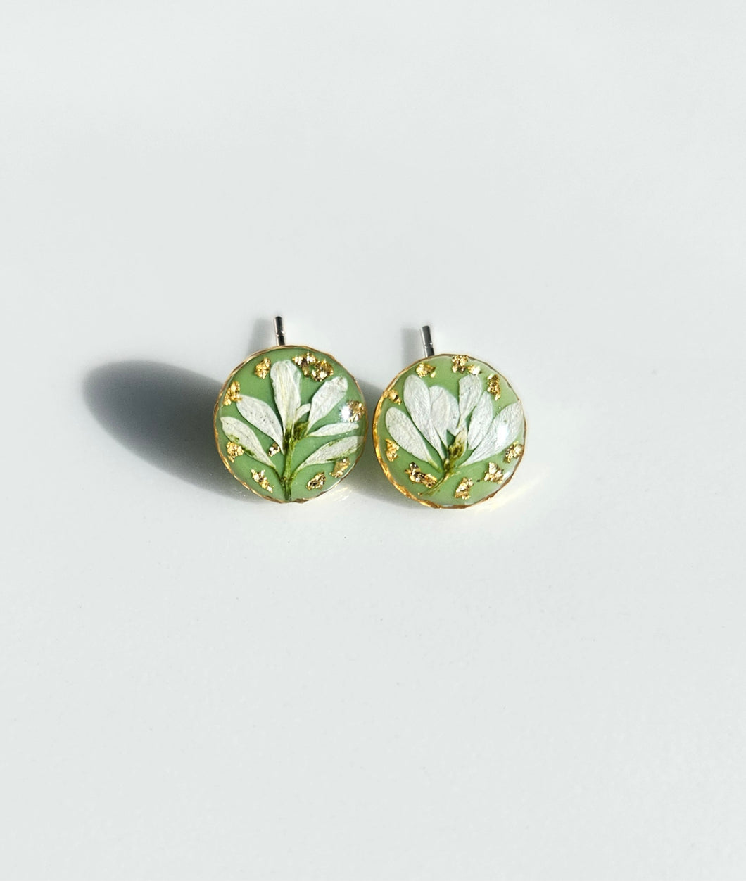 Euphorbia Mint Stud Earrings