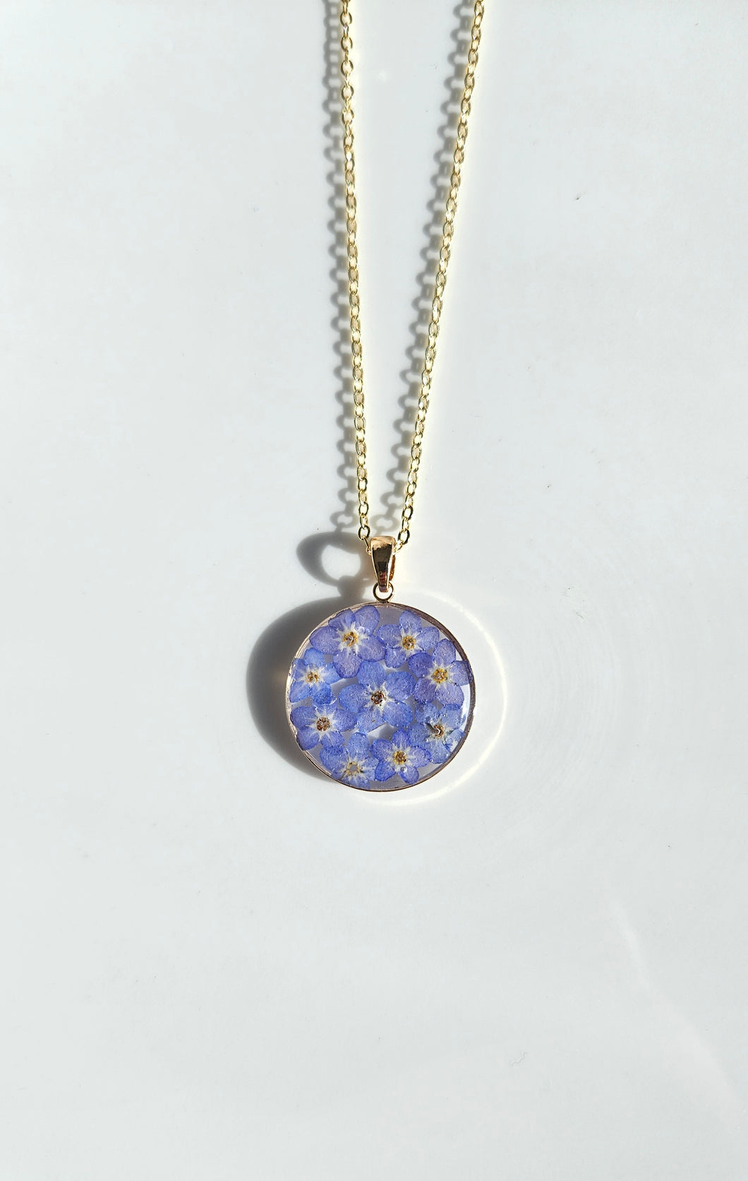 Forget Me Not Pendant Necklace