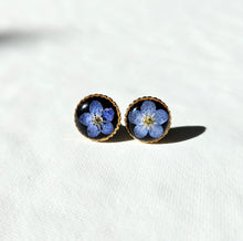 Black Flower Bud Stud Earrings (Multiple Flower Styles)
