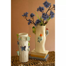 Ceramic Vase With Colorful Butterflies