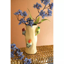 Ceramic Vase With Colorful Birds