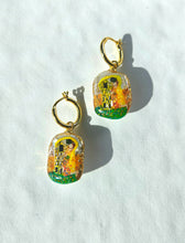 Hand-Painted Baroque Pearl Dangle Earrings