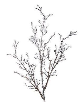 TWIG SPRAY ICED GLITTER X3-18