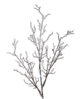 TWIG SPRAY ICED GLITTER X3-18